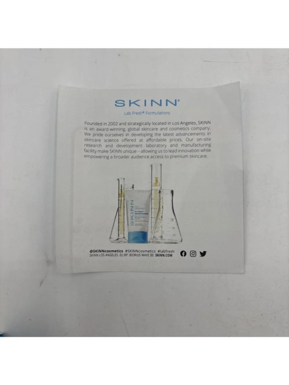 SKINN Unfiltered Foundation Concealer With Brush Firm Flawless New
